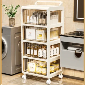 Slim Multi-Layer Rolling Storage Organizer